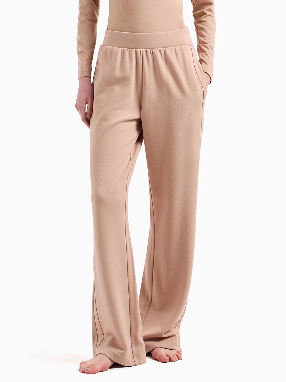 Emporio Armani Ladies Loose-Fit Viscose Trousers