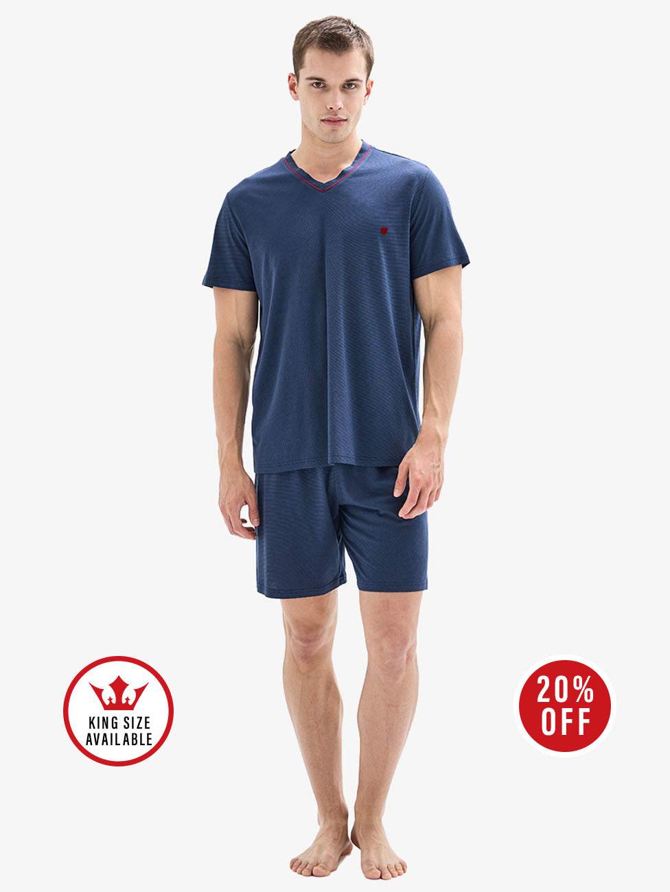 Blackspade Navy Men's Short Pyjama