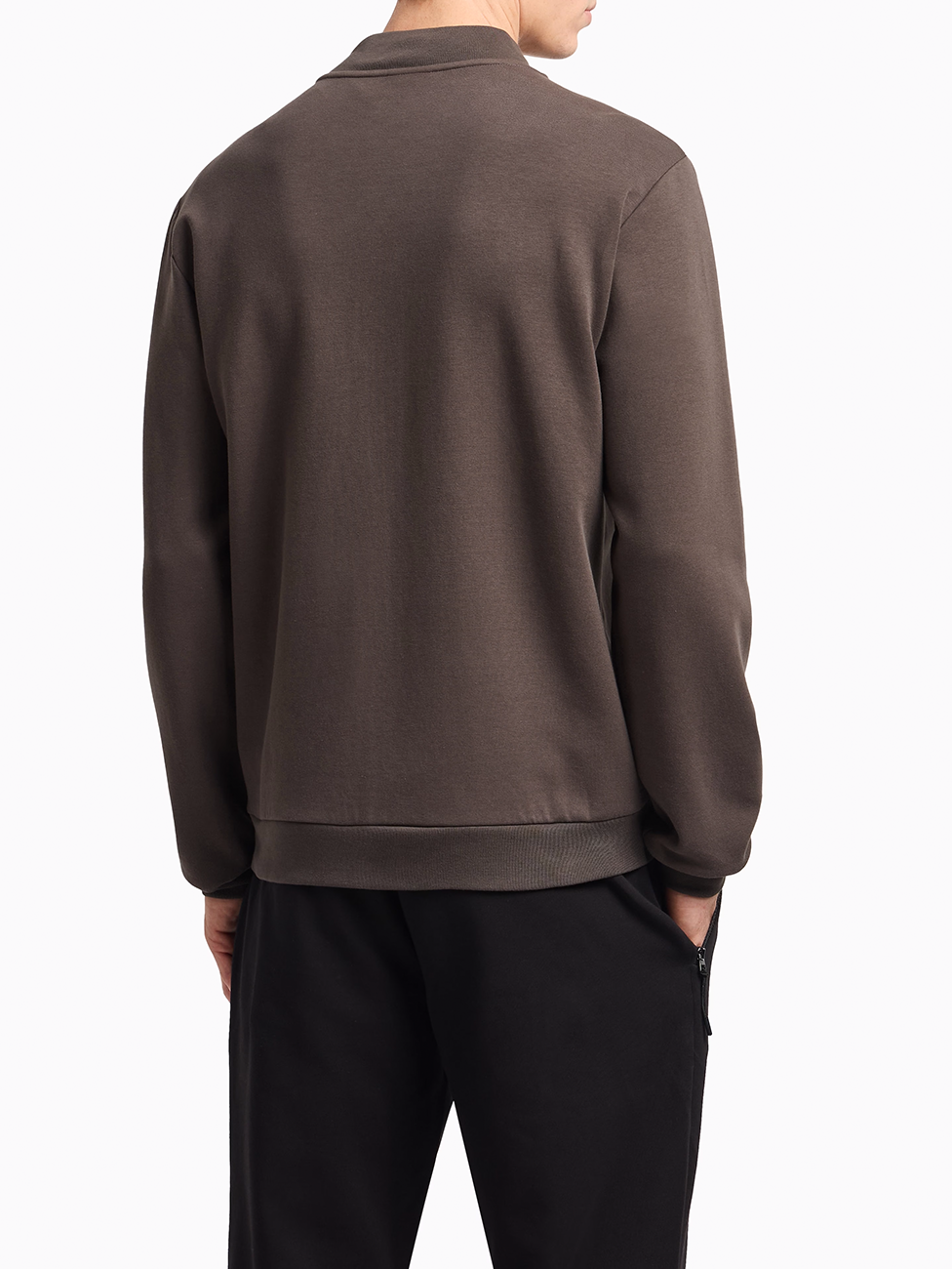 EA7 Lux Identity Cotton-blend Interlock Sweatshirt