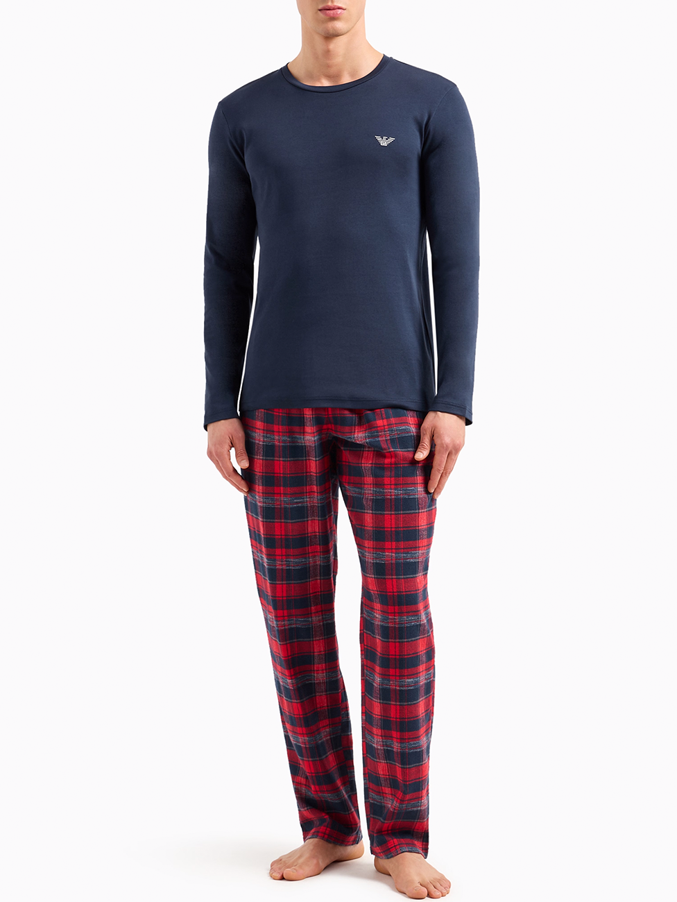 Emporio Armani Woven Tartan Men's Pyjamas