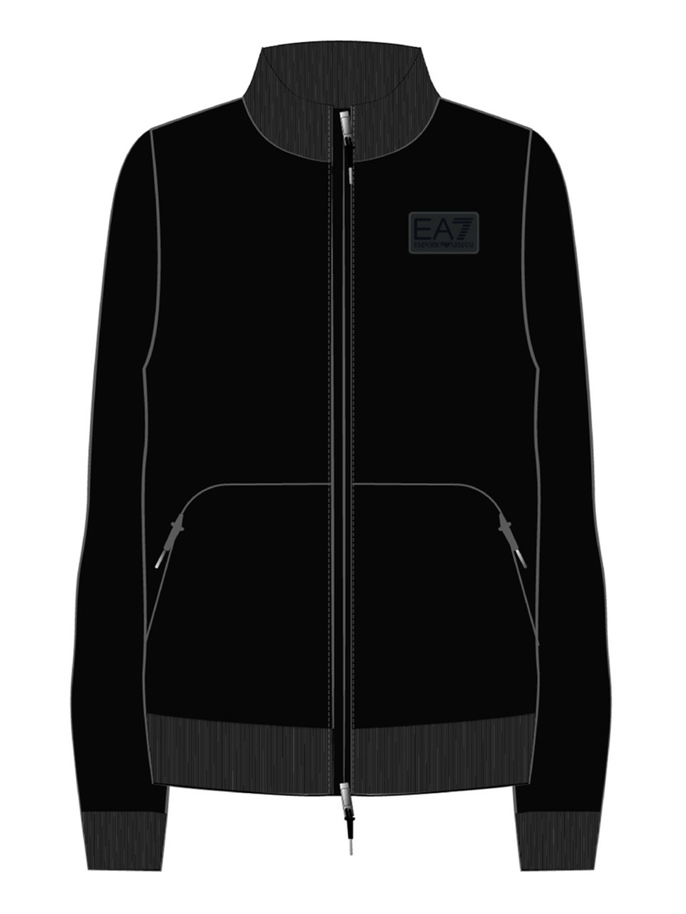 EA7 Lux Identity Cotton-blend Interlock Sweatshirt