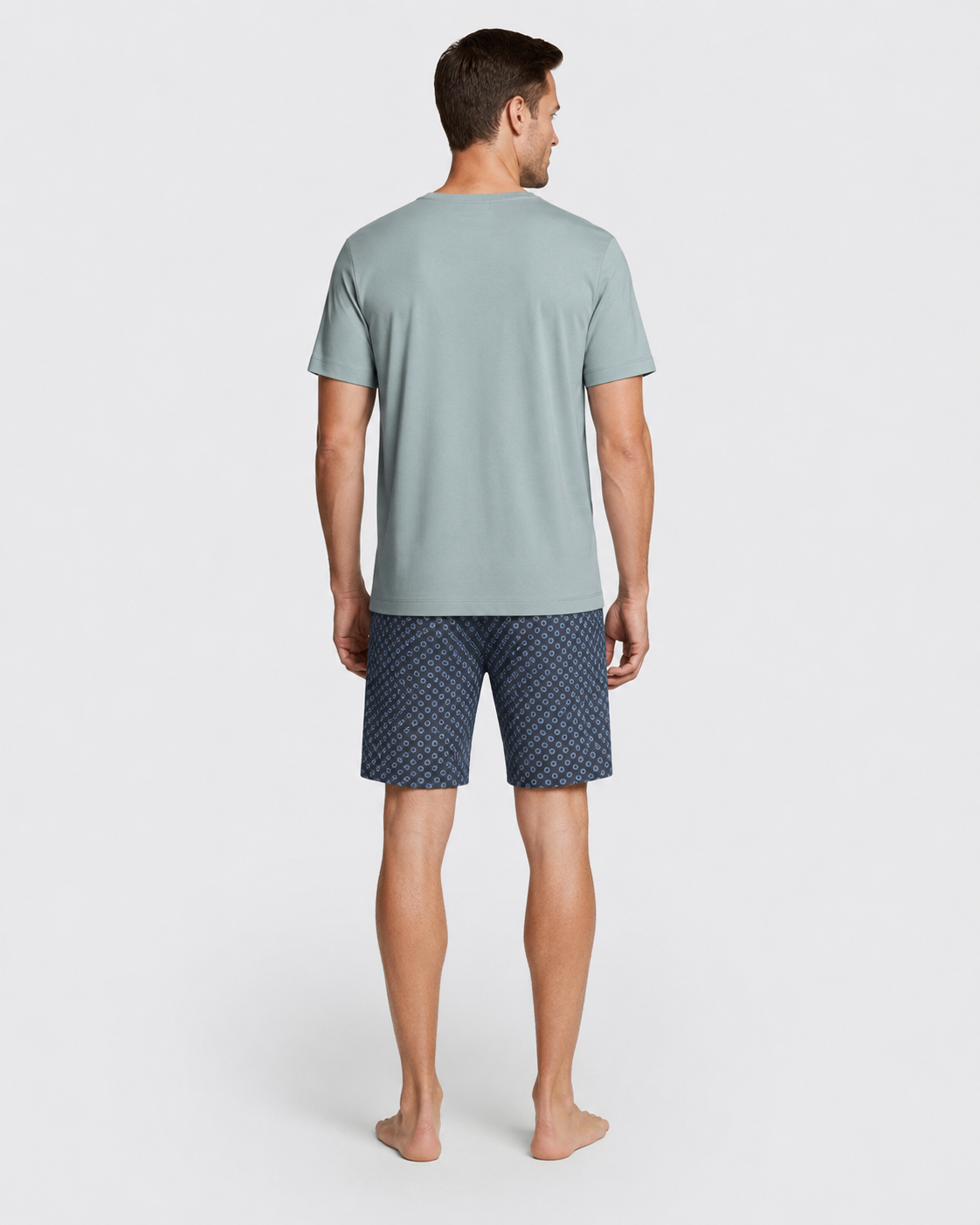 Impetus Grey Cotton Modal Short Pyjamas