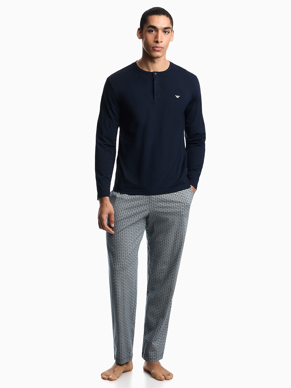 Emporio Armani Cotton Long Pyjama Set