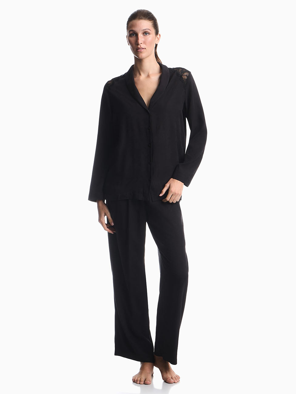 Emporio Armani Women's Jacquard Lace Pyjama Set