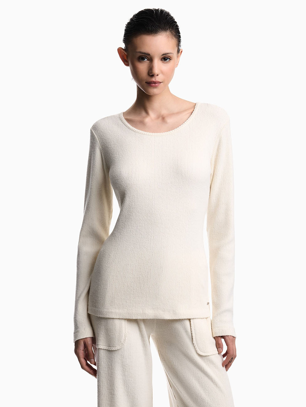 Emporio Armani Women's Ribbed Long Sleeve Sweater