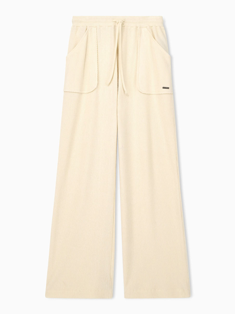 Emporio Armani Women's Ribbed Wide Leg Lounge Trousers