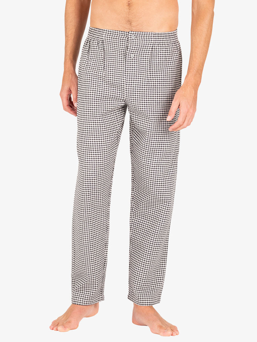 Eminence Men’s Cotton Flannel Button-Front Long Pyjamas