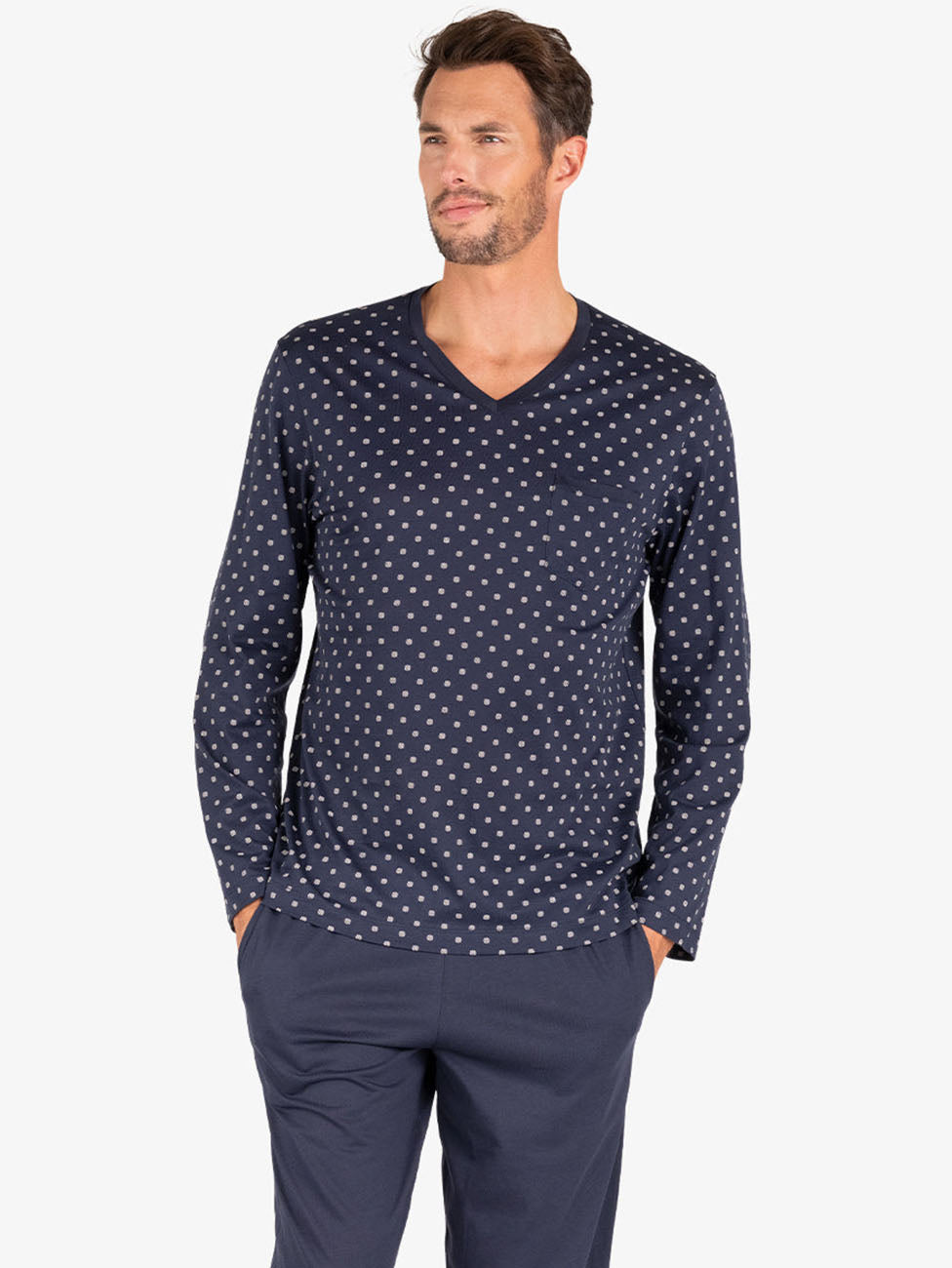 Eminence Men’s Heritage Mercerised Cotton Long Pyjamas