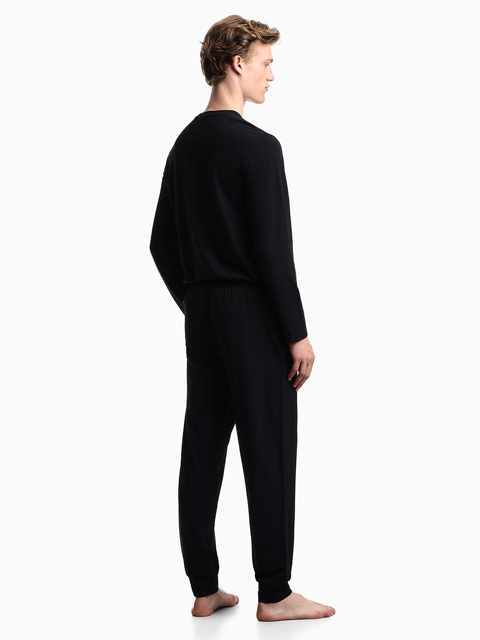 Emporio Armani Stretch Cotton Cuffed Pyjama Set
