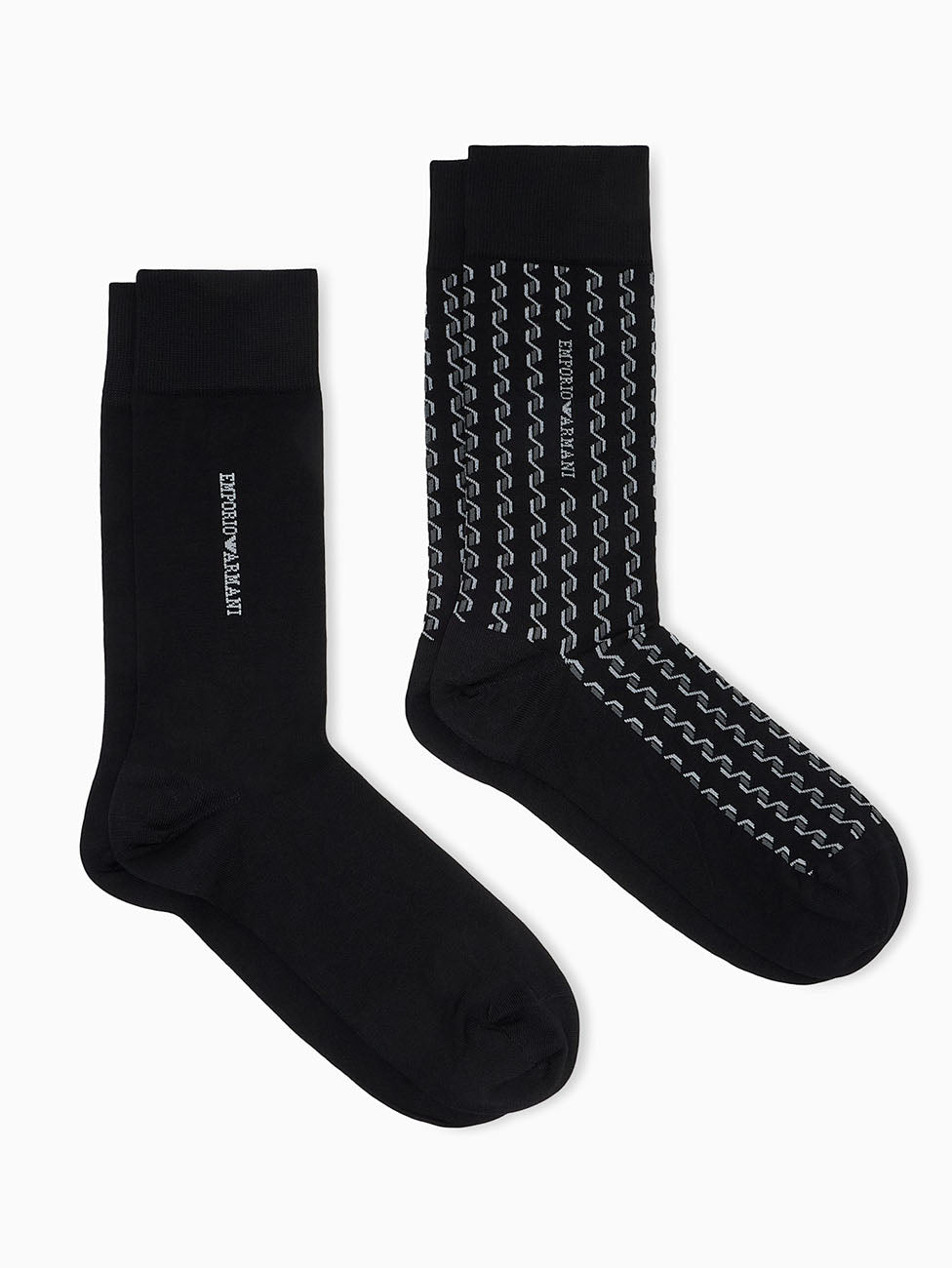 Emporio Armani Geometric Short Socks (Pack of 2)