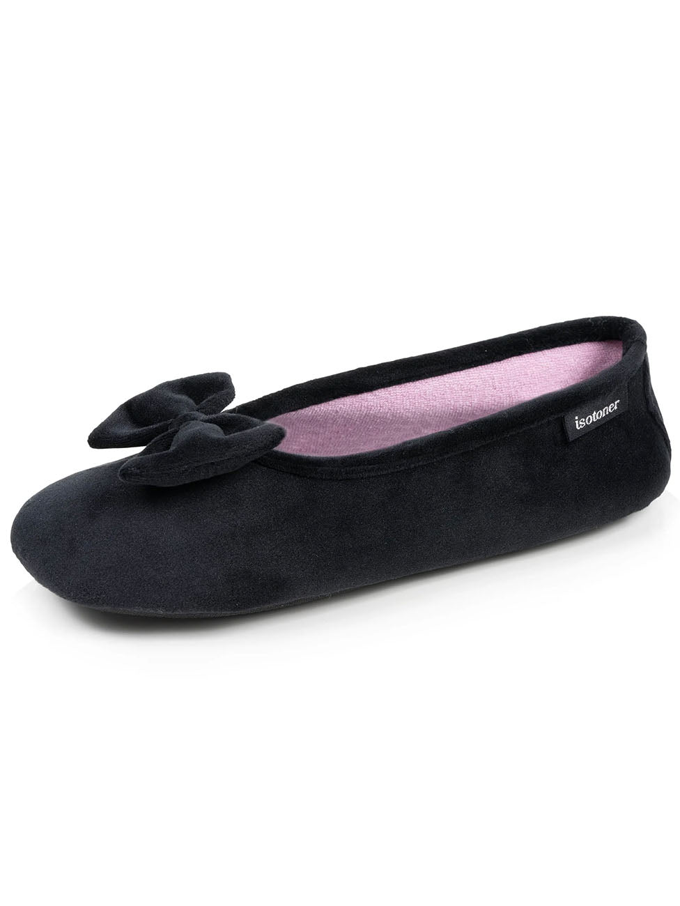 Isotoner Women's Noir Ballerina Slippers