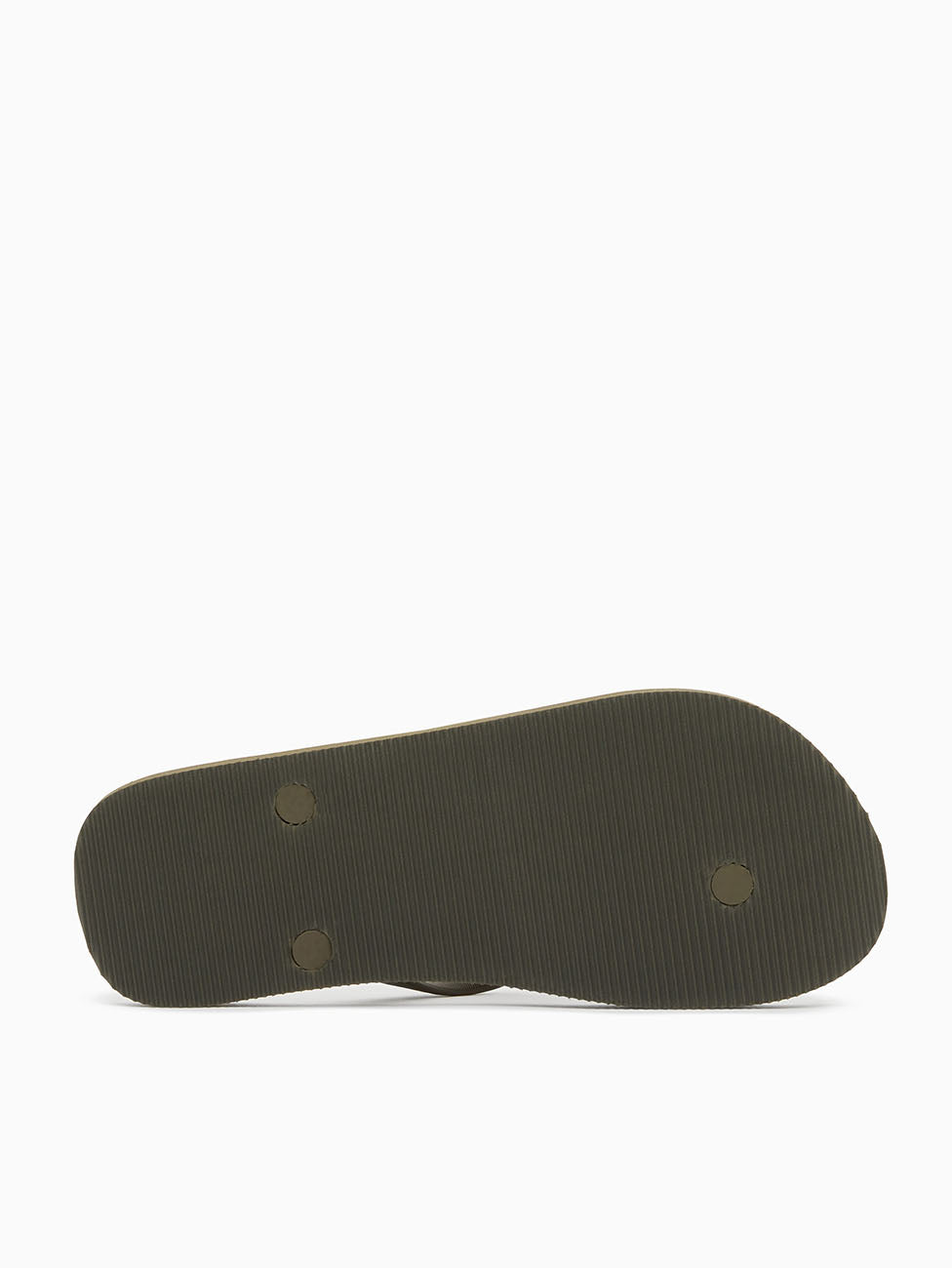 Emporio Armani Olive Green Rubber Flip Flops