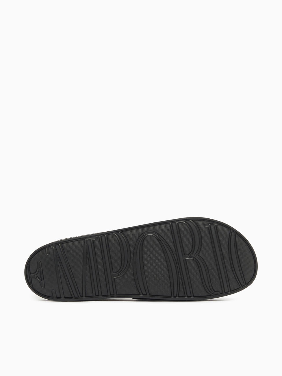Emporio Armani Black & White Oversized Eagle Slippers