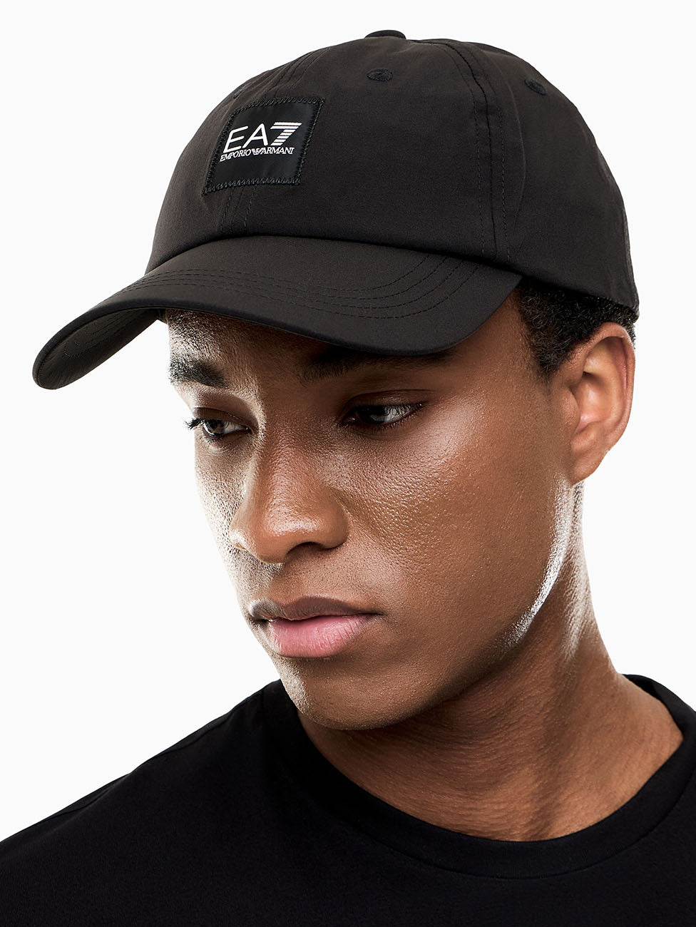 EA7 Train Core Cotton-blend Baseball Hat