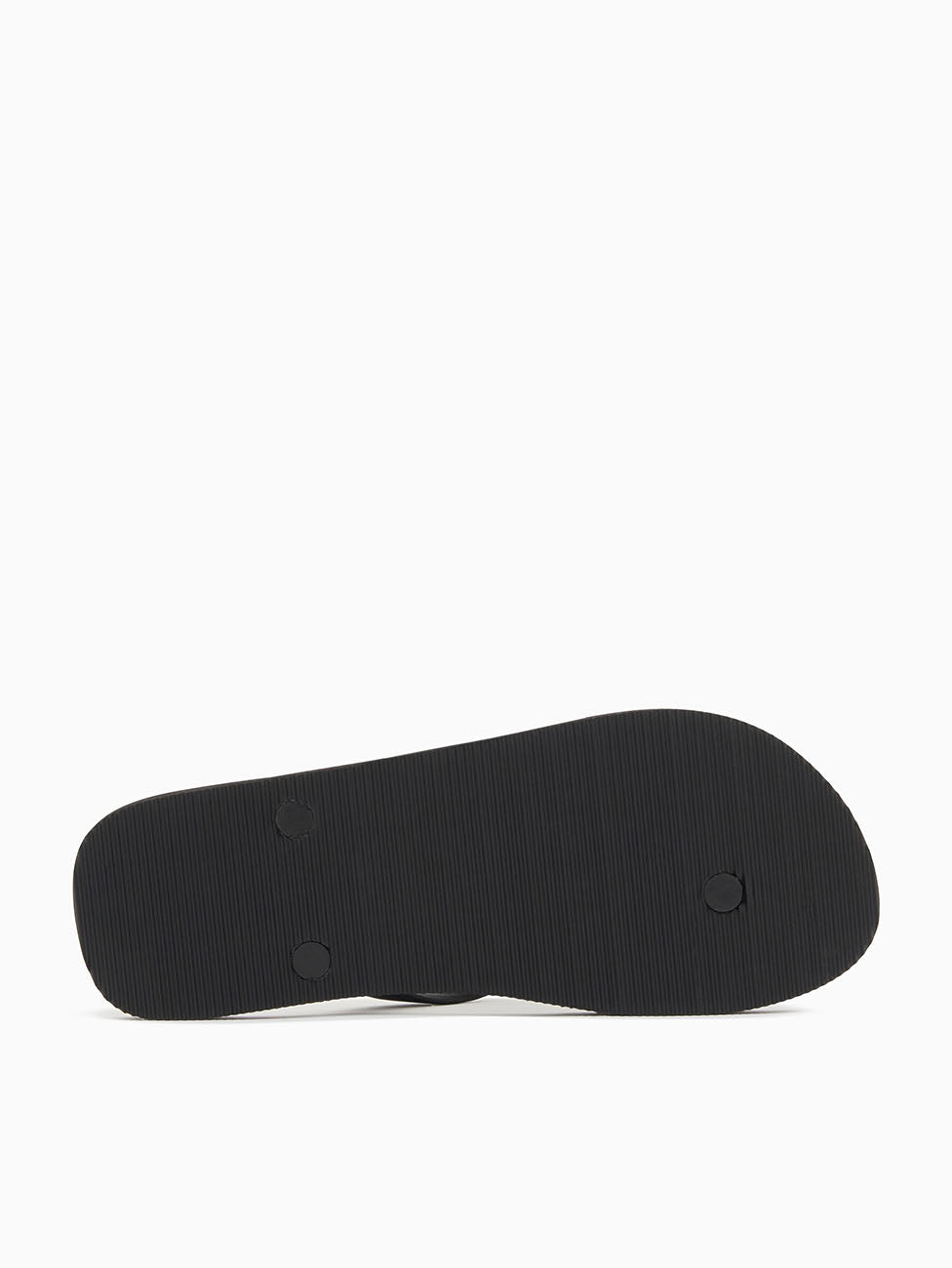 Emporio Armani Black & White Rubber Flip Flops