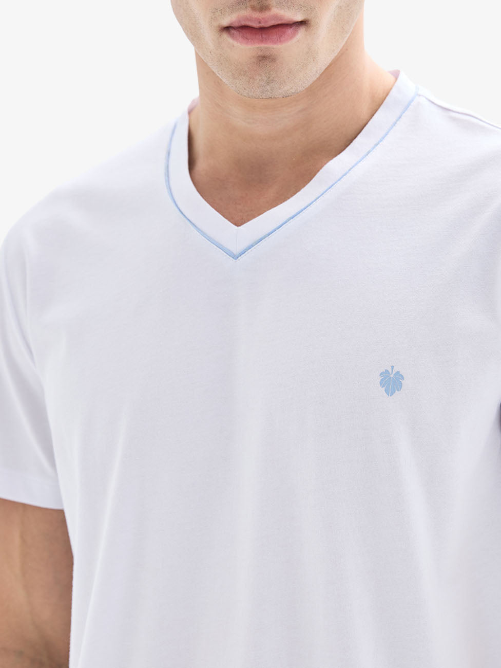 Blackspade Optic White & Blue Men's Short Pyjama