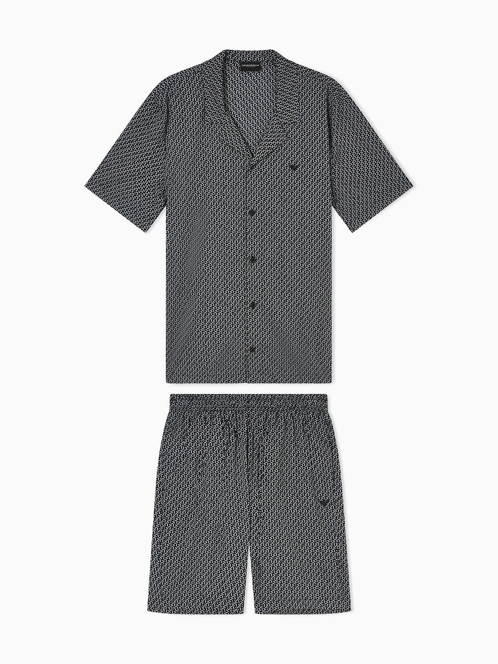 Emporio Armani Printed Muslin Short Pyjamas