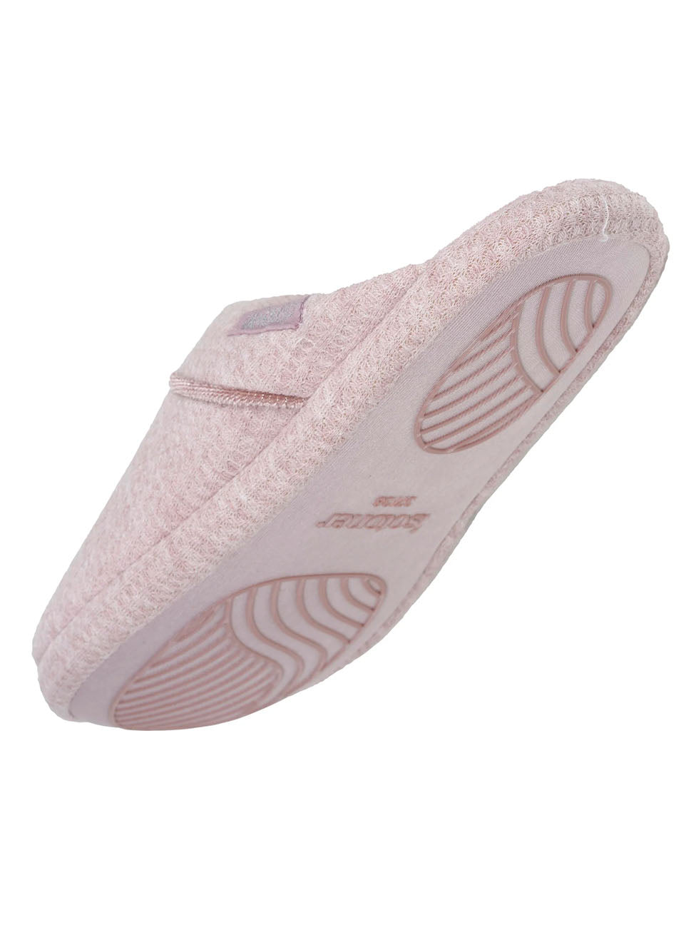 Isotoner Women's Blush Heathered Mule Slippers