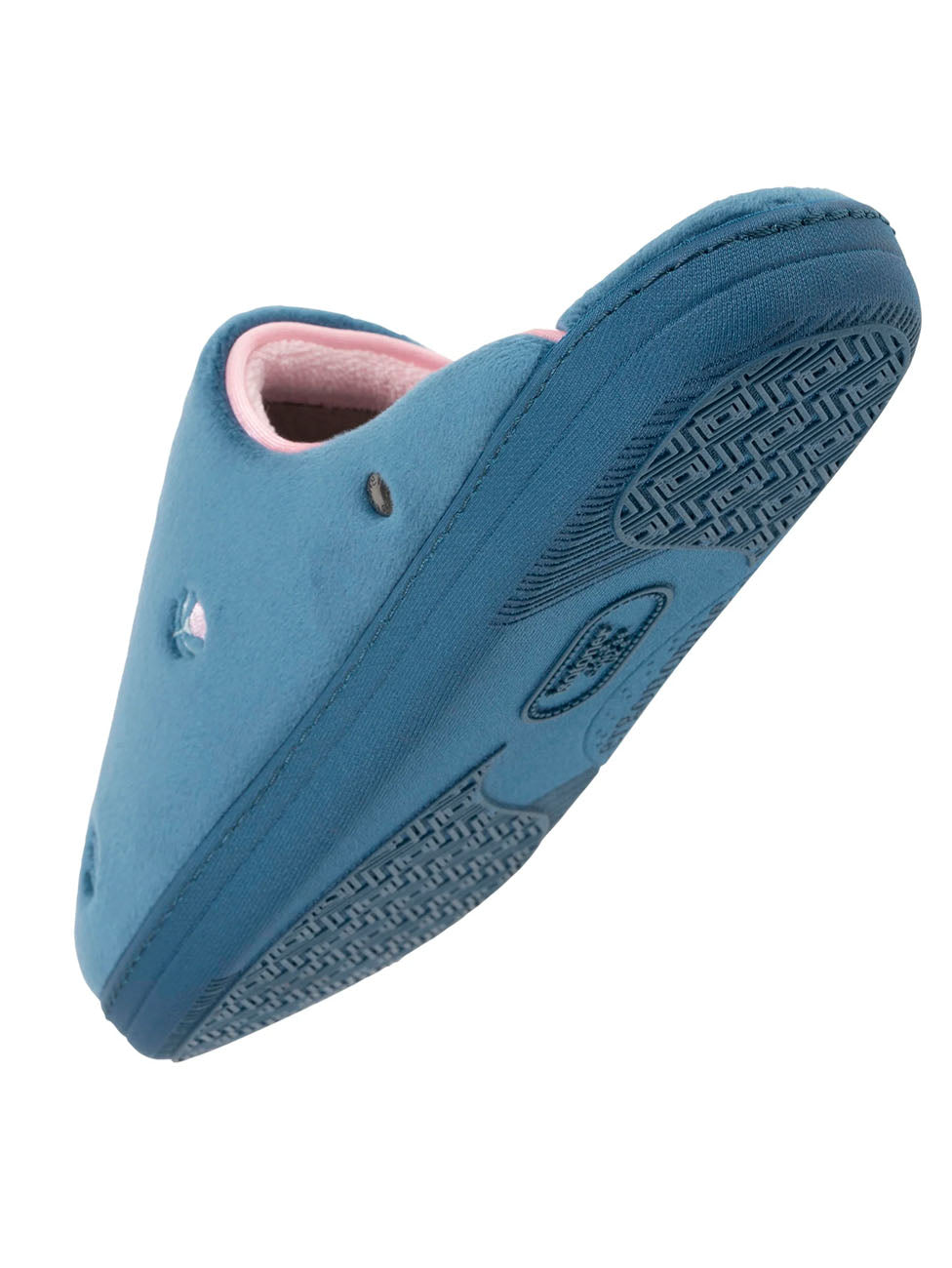 Isotoner Teal Flower Design Women's Slippers