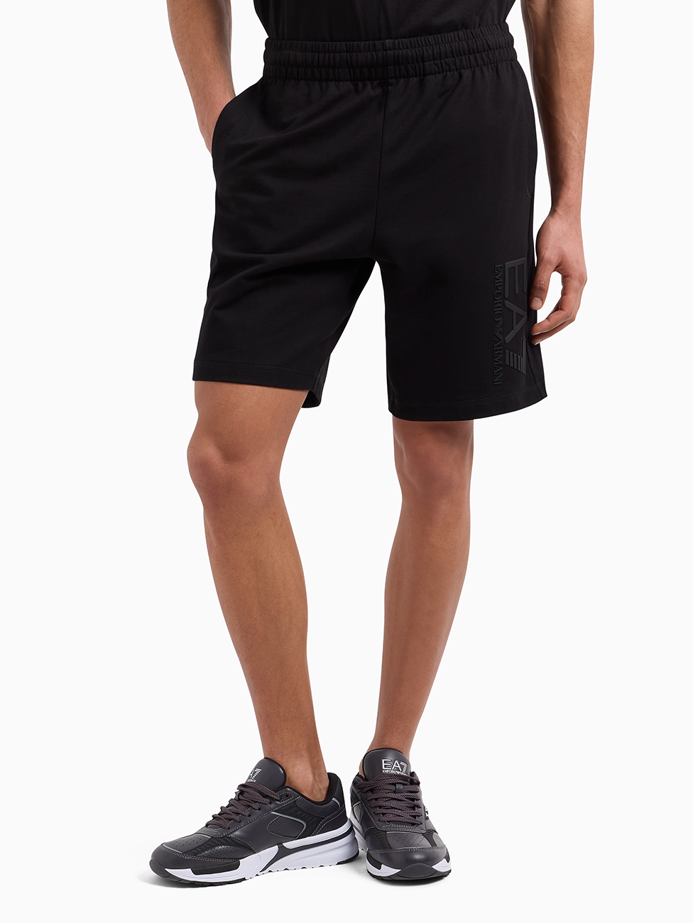 EA7 Visibility Cotton Bermuda Shorts