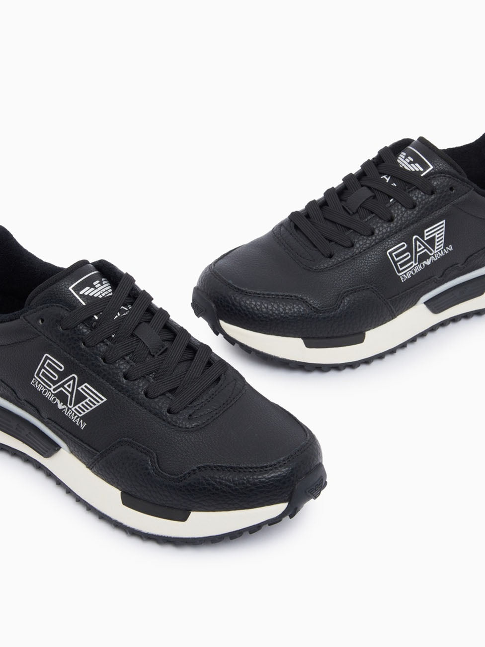 EA7 Black Vintage Running Sneakers