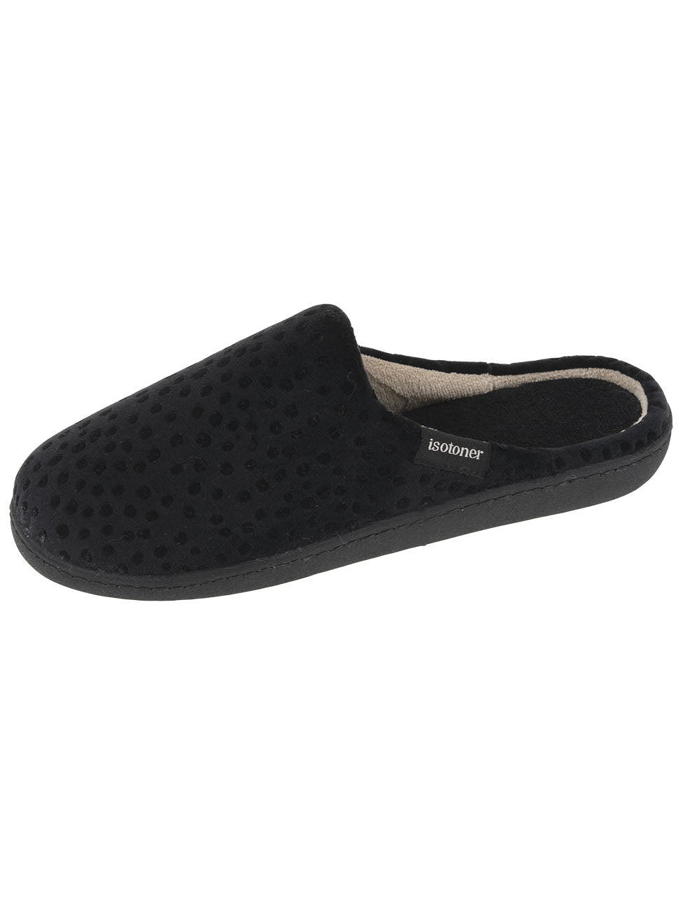 Isotoner Black Women's Mule Slippers