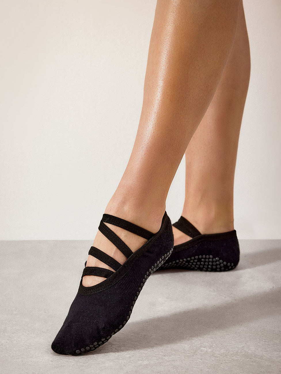 MoveActive Black Ballet Grip Socks