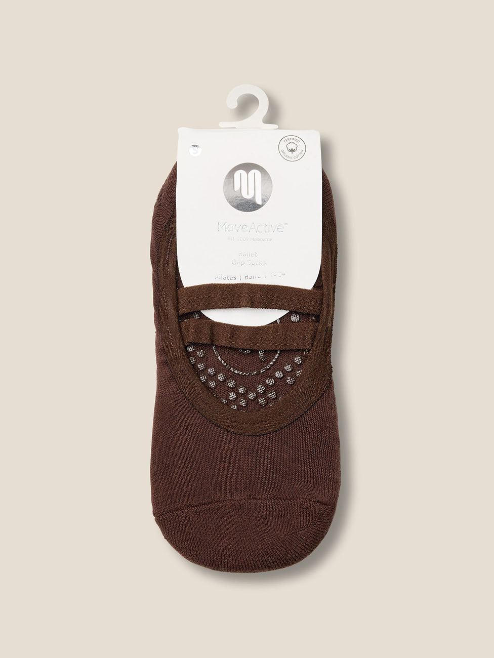 MoveActive Espresso Ballet Grip Socks