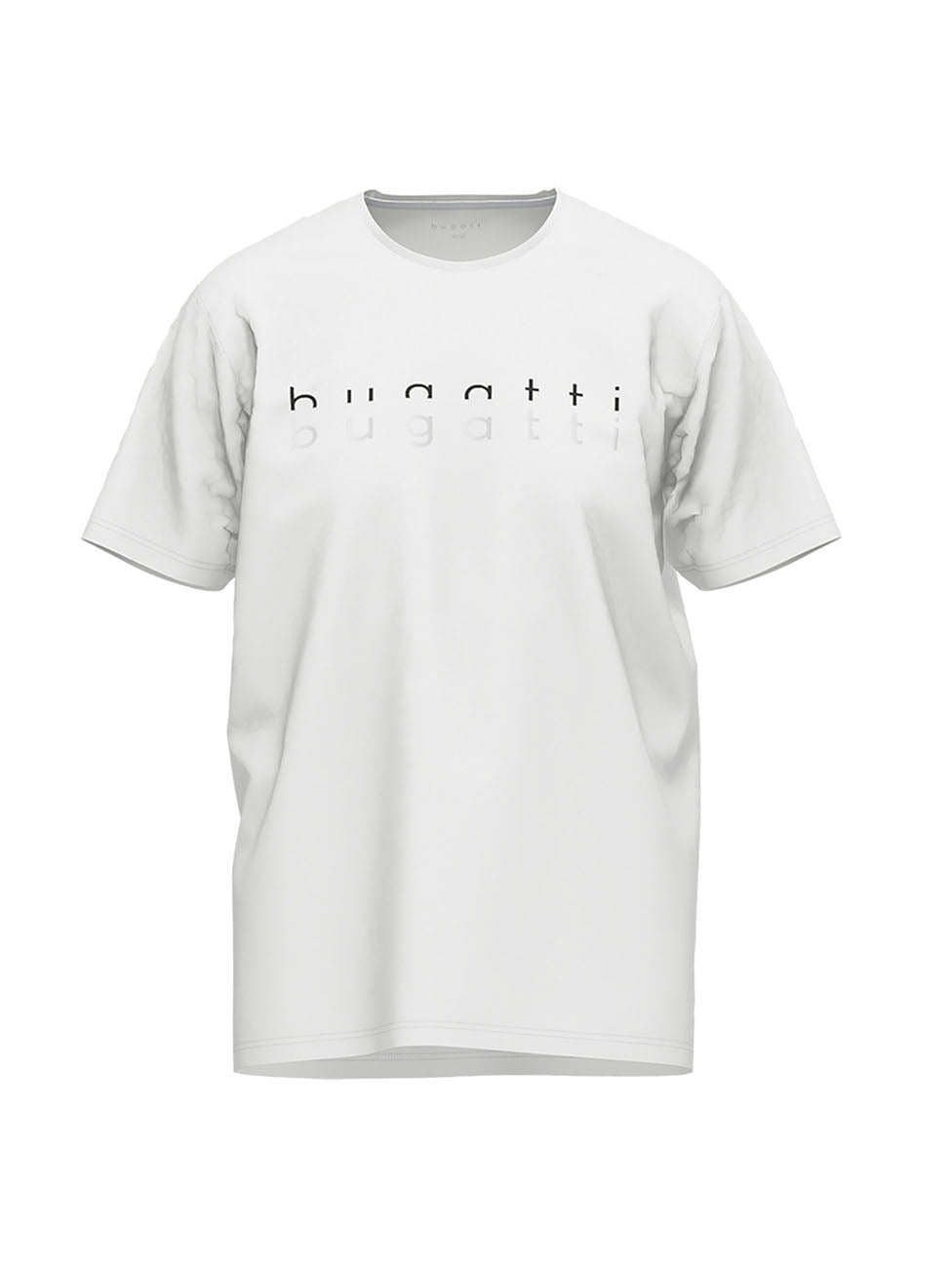 Bugatti White Logo Crew Neck T-Shirt