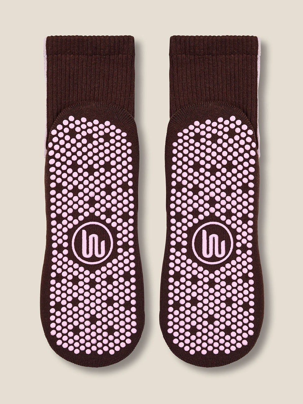 MoveActive Racer Espresso  Crew Grip Socks