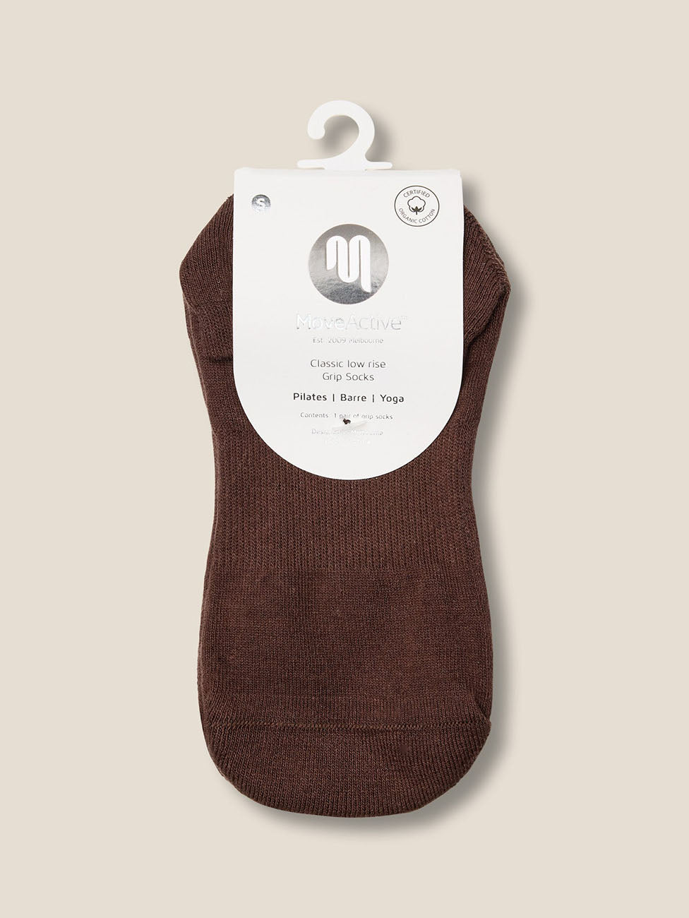 MoveActive Espresso  Low Rise Grip Socks
