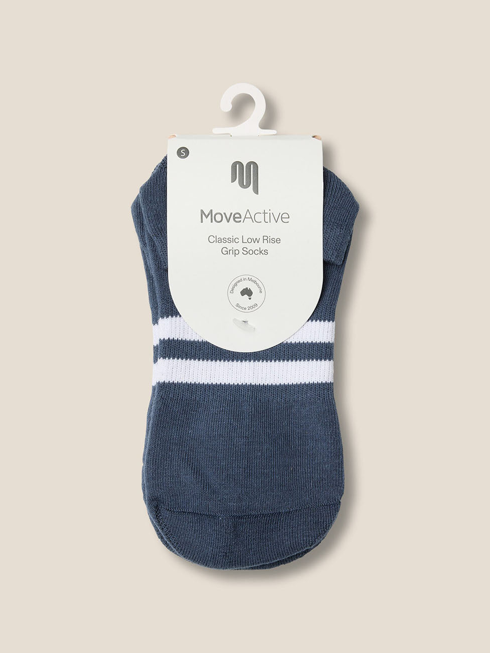 MoveActive French Navy  Low Rise Grip Socks