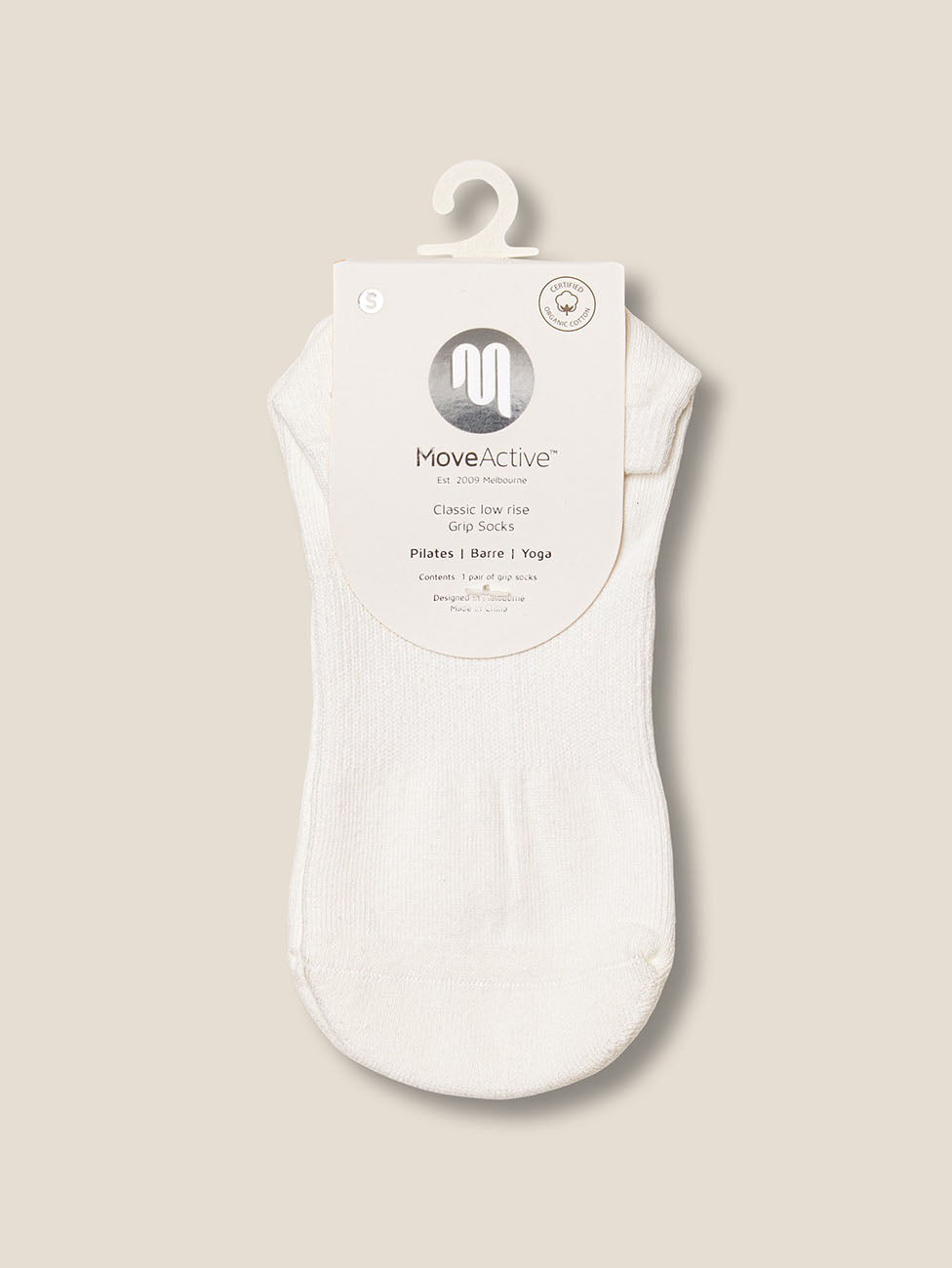 MoveActive Ivory  Low Rise Grip Socks