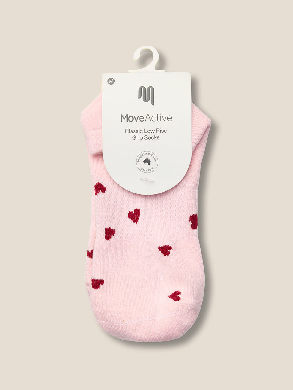 MoveActive Love Me Pink  Low Rise Grip Socks