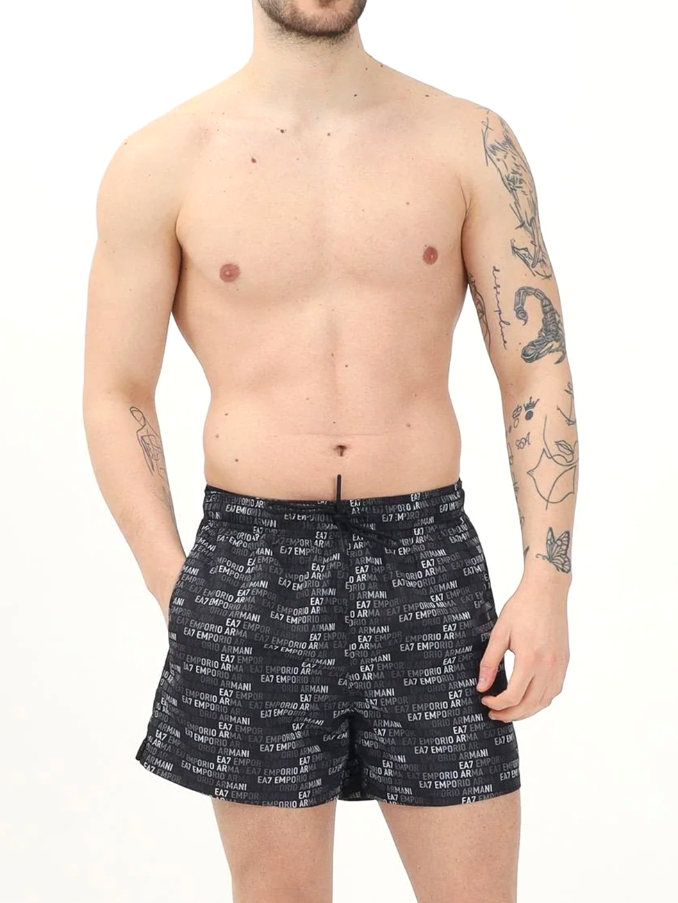EA7 Printed Swim Trunks