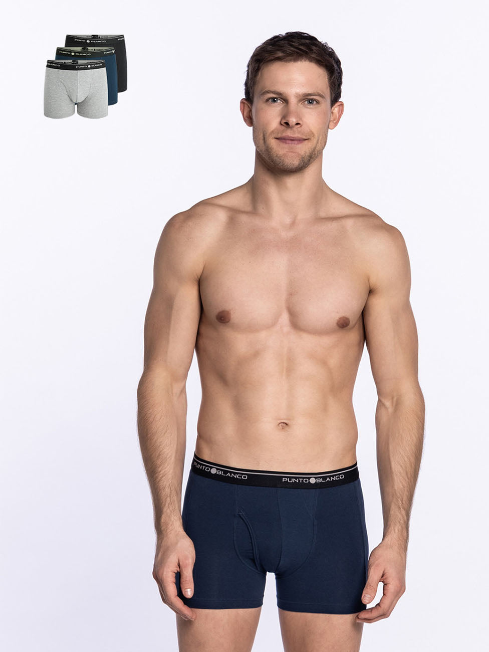 Punto Blanco Open Fly Basix Boxers (Pack of 3)
