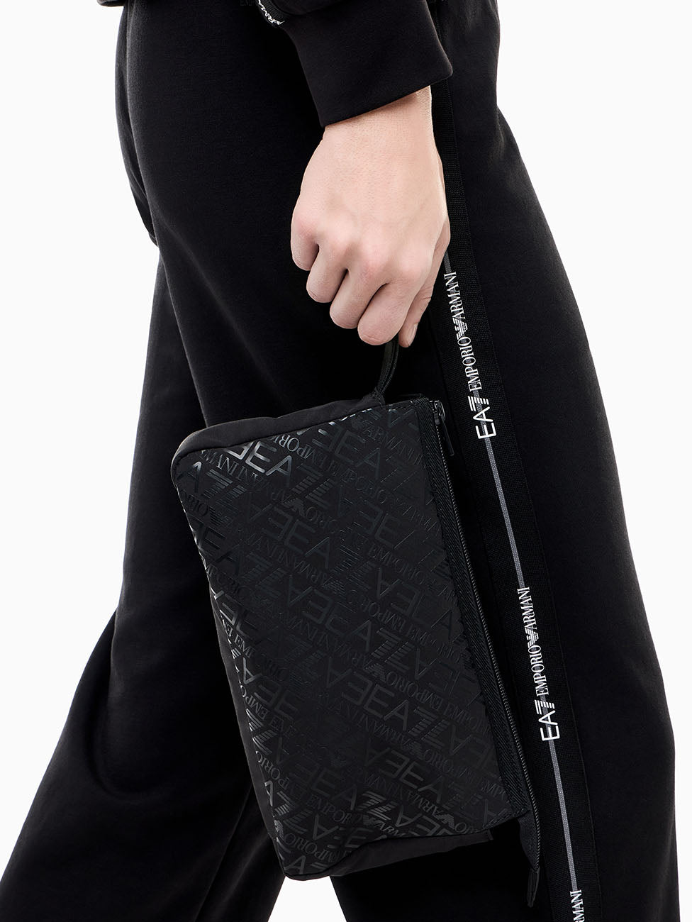 EA7 Monogram Technical Fabric Pouch