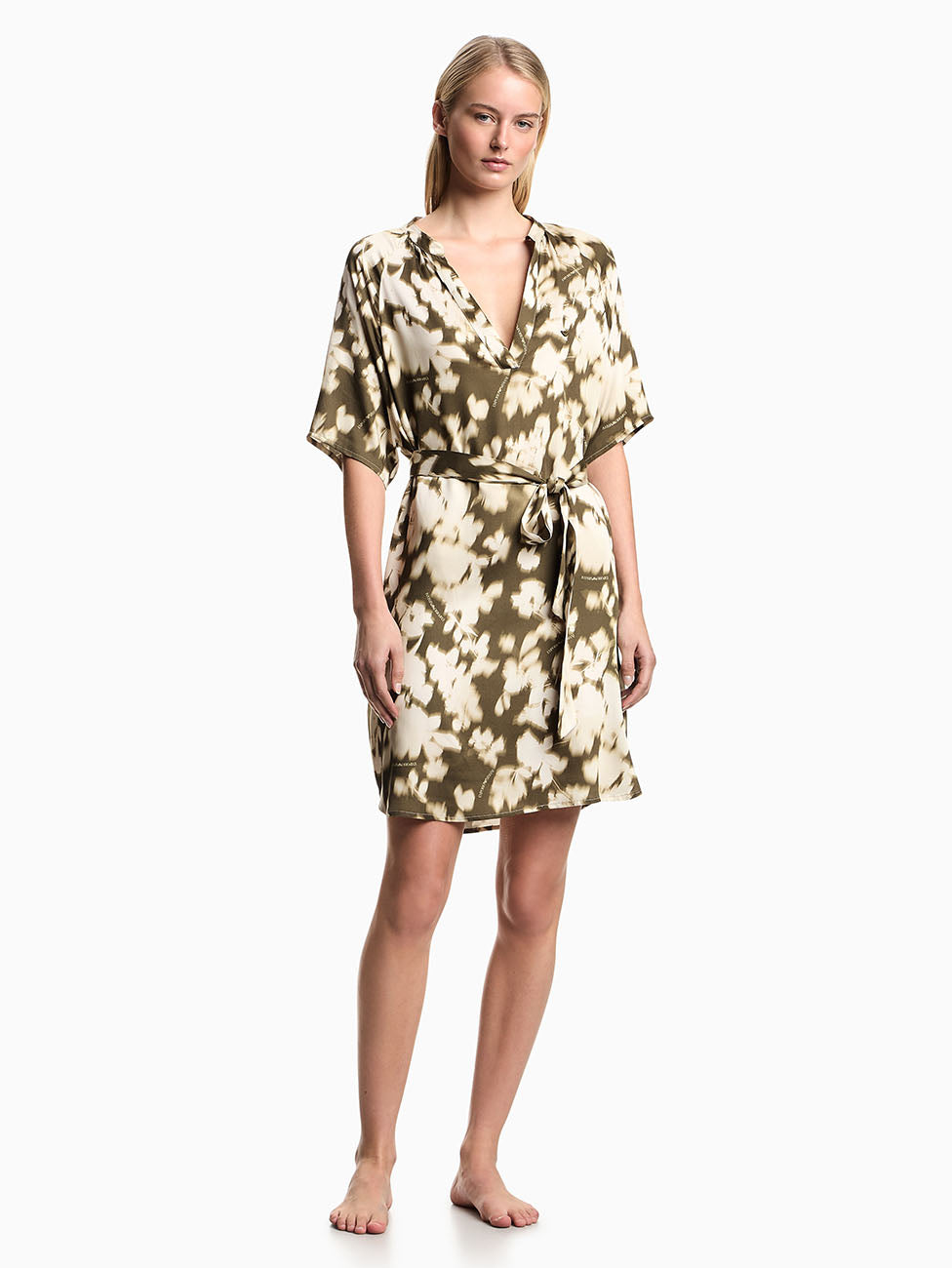 Emporio Armani Floral Print Caftan Dress