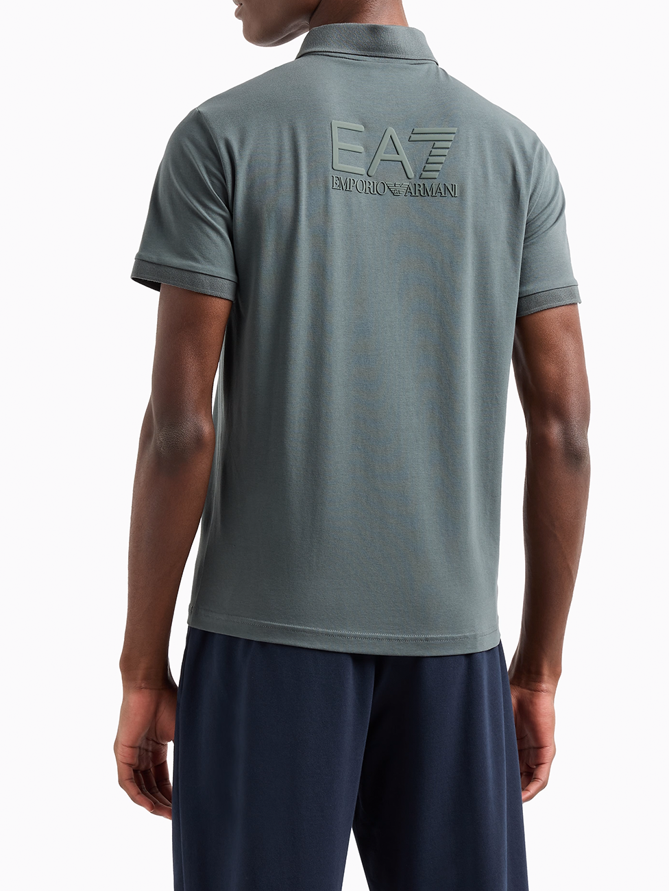 EA7 Visibility Stretch Cotton-Jersey Polo Shirts