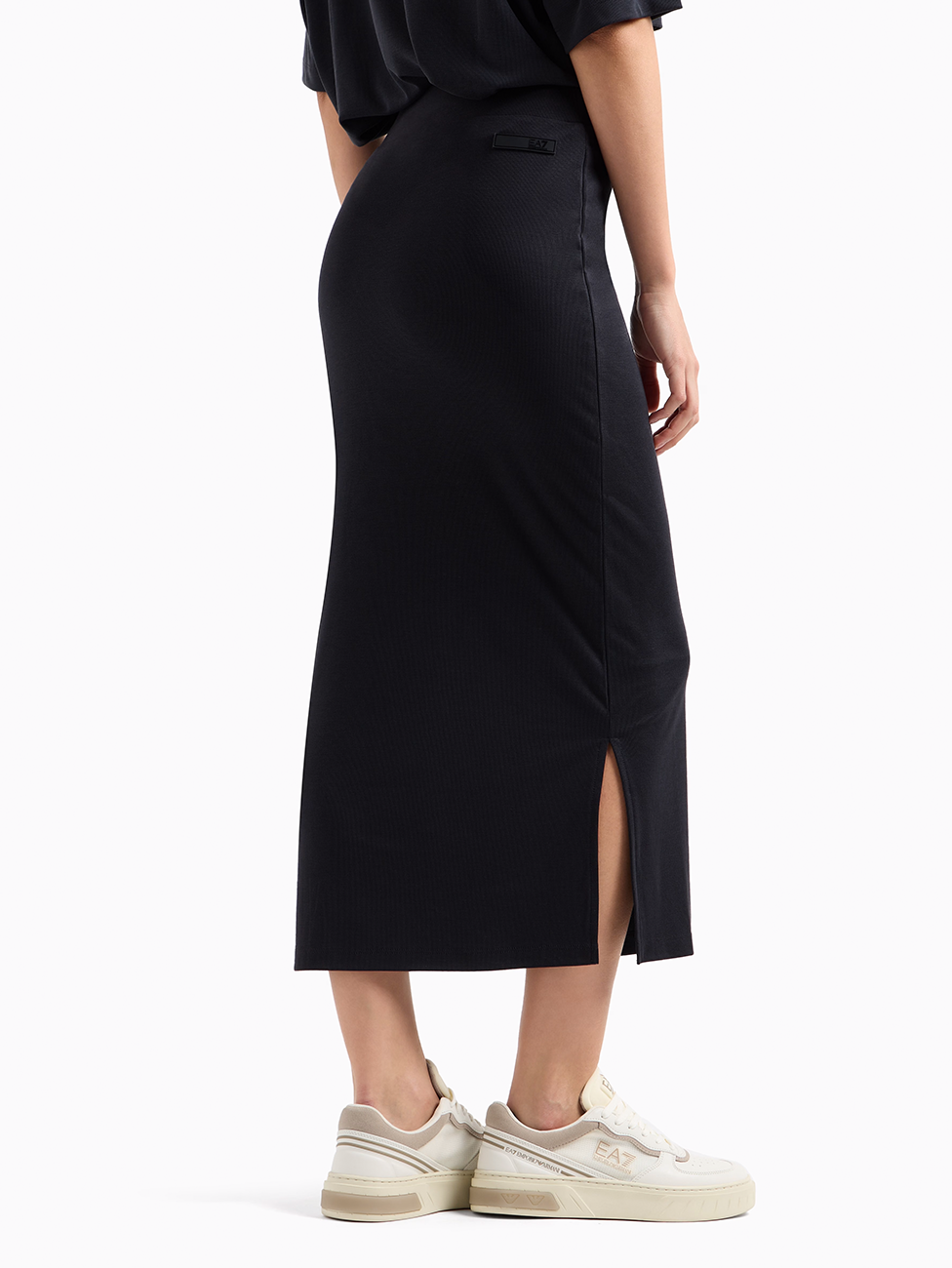 EA7 Precious Stretch Modal-Blend Women's Long Skirt
