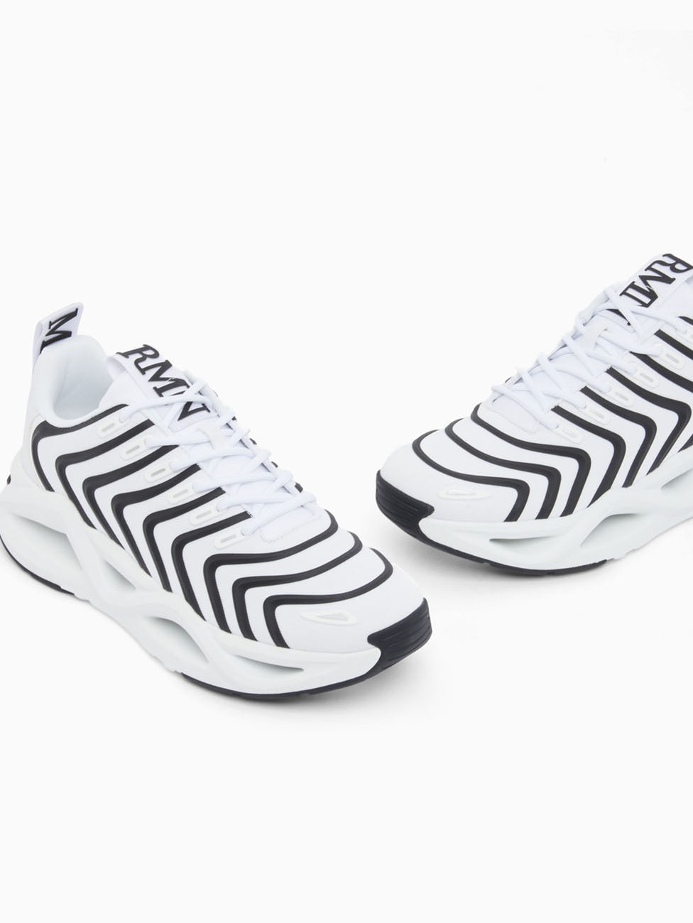 EA7 Optical White & Black Infinity Neo Sneakers
