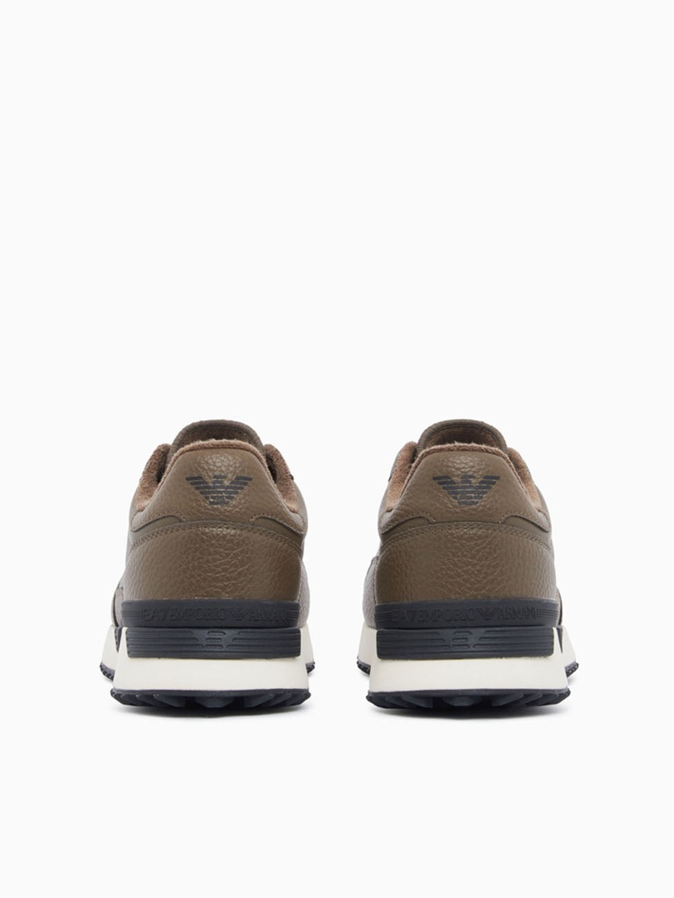 EA7 Teak & White Vintage Running Sneakers
