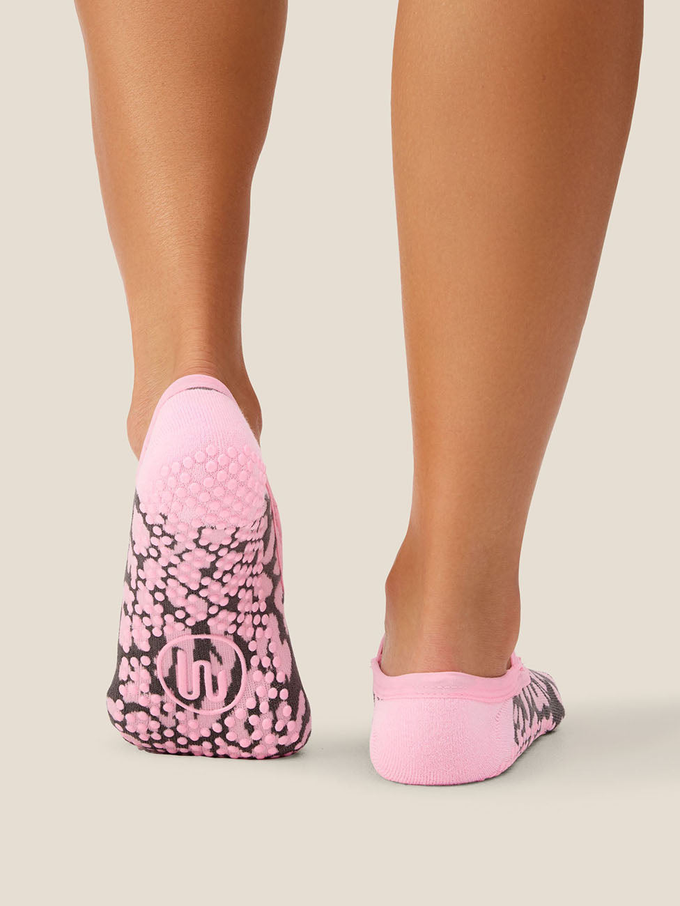 MoveActive Cheetah Pink  Ballet Grip Socks
