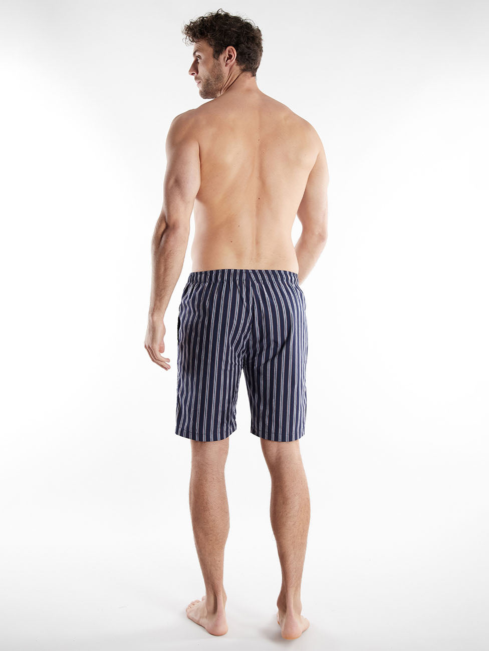 Bugatti Navy Striped Bermuda Shorts