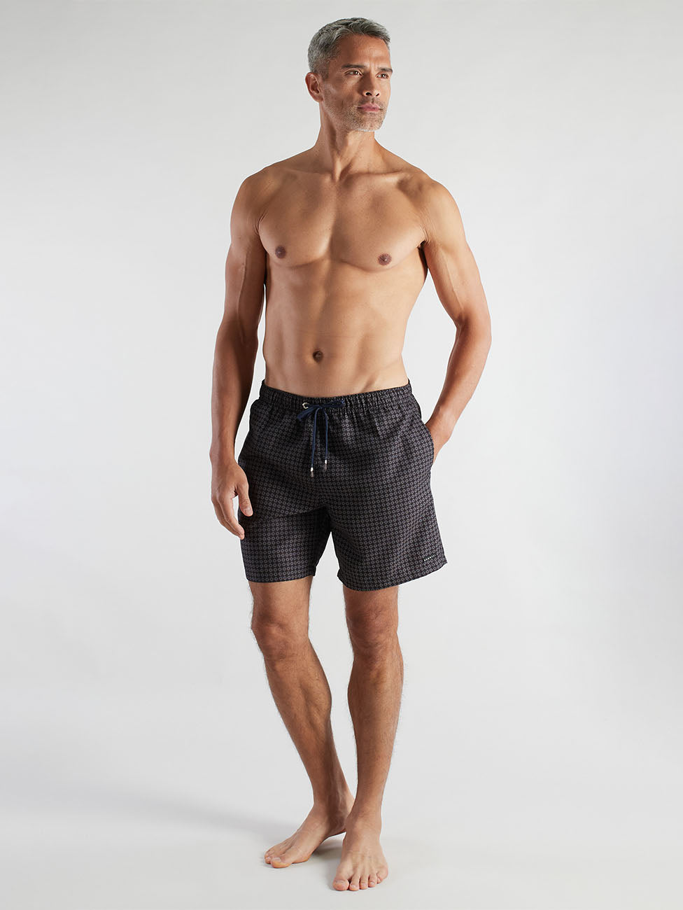 Bugatti Black Printed Swim Shorts