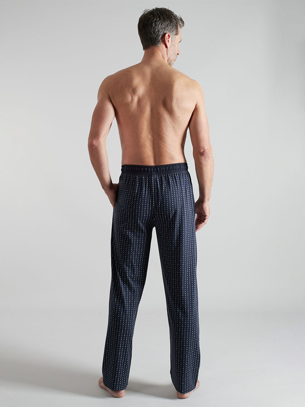 Götzburg Navy Printed Pyjama Pants