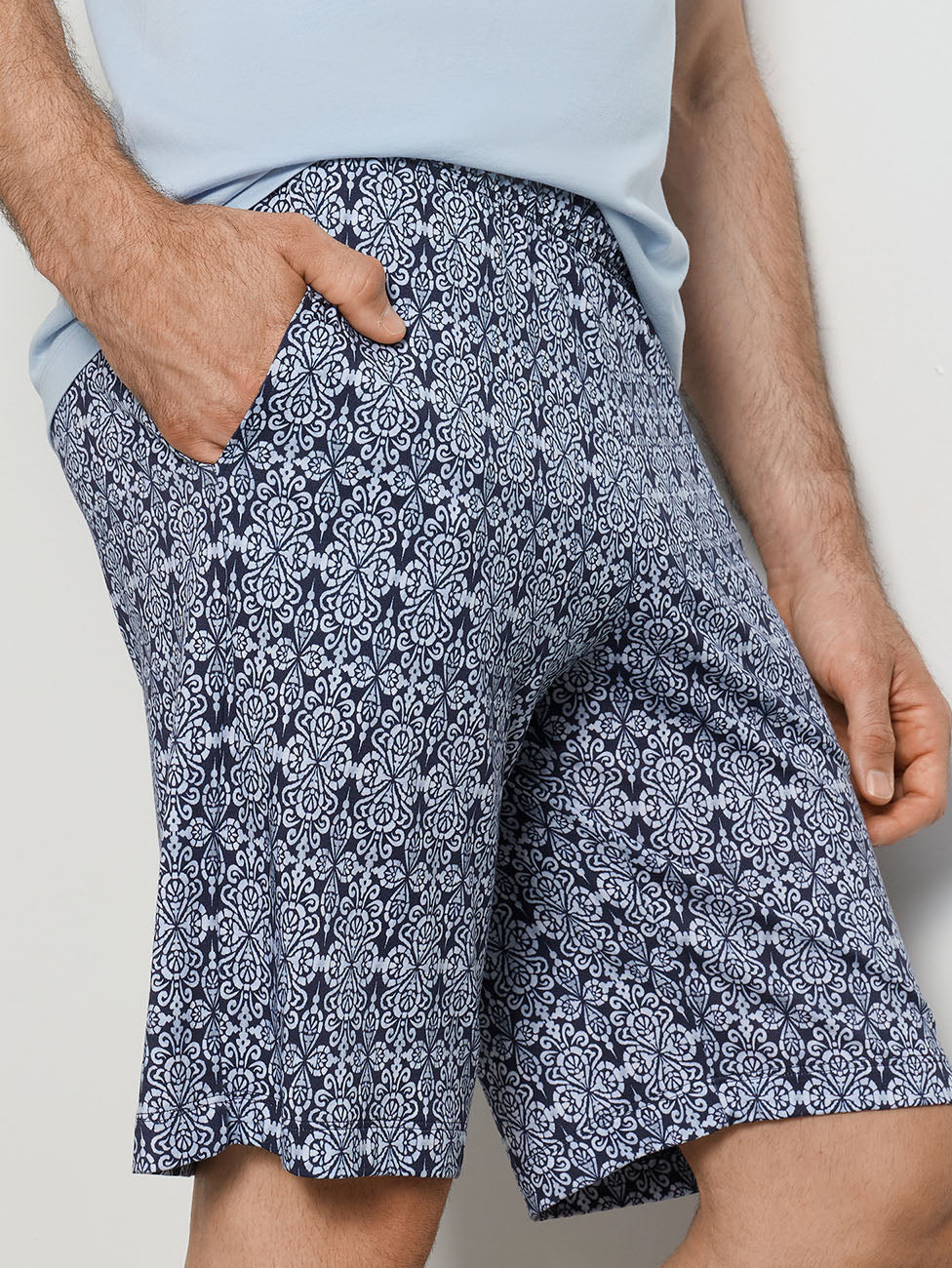 Hanro Night & Day Heritage Tiles Short Pyjama