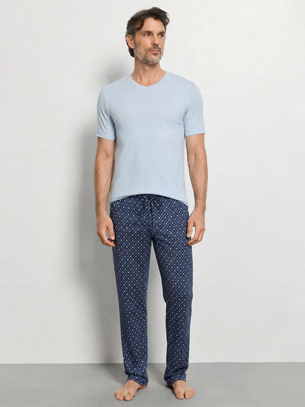 Hanro Night & Day Squared Harmony Men's Short Pyjama