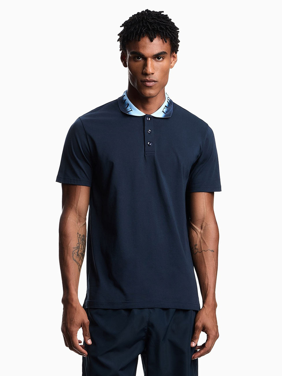 Emporio Armani Collar Logo Polo T-Shirt