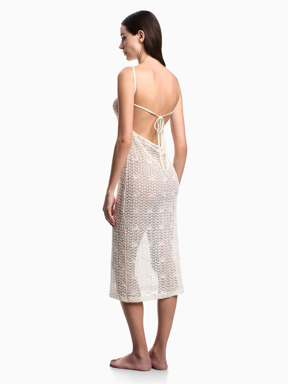 Emporio Armani Lace Midi Beach Dress